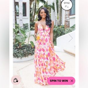 Pink Lily Maxi Dress